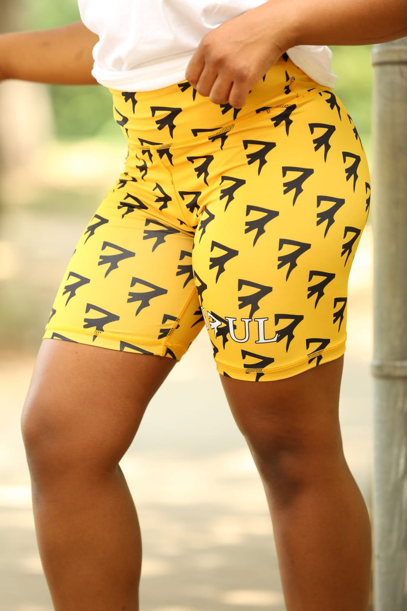 Nathaniel Ward Prestatie Dwingend yellow/gold Biker shorts | thirdeyevisiongem-n-i – ThirdEyeVisionGem-n-i